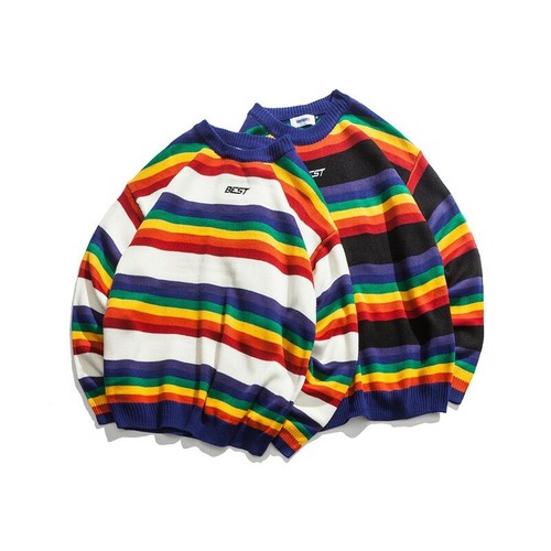 rainbow sweater mens